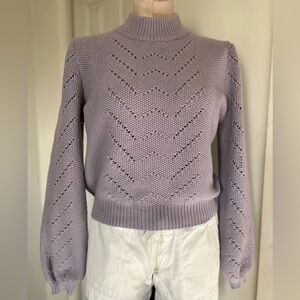 Lulu's Lilac knit Turtleneck Sweater size S